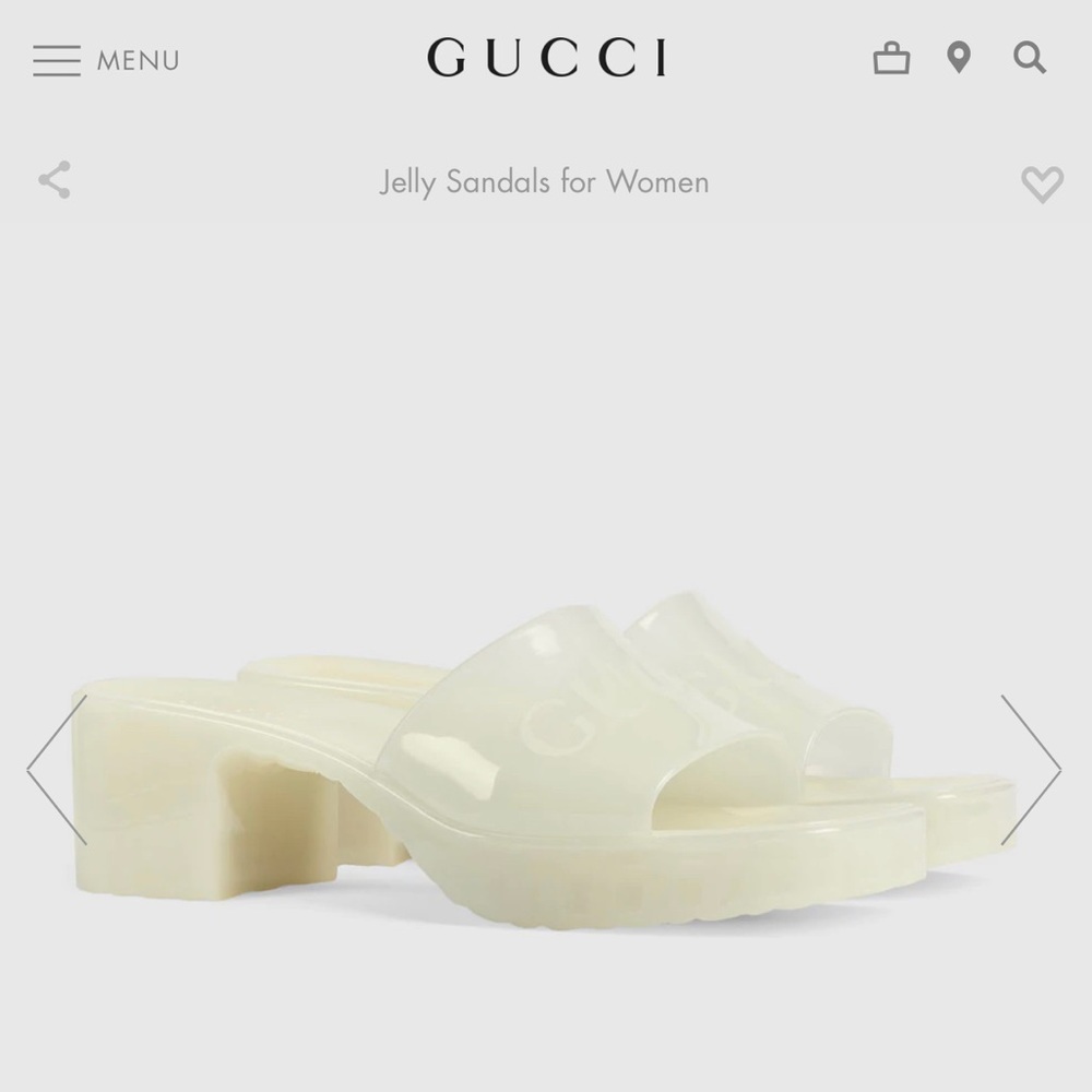 Gucci Rubber Jelly Slides